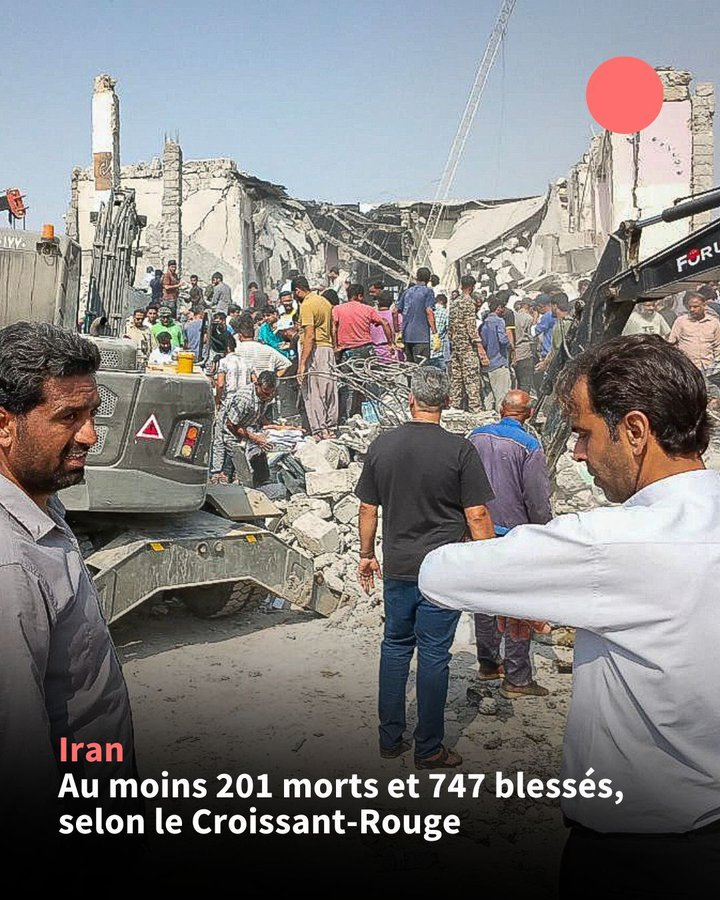 Frappes israélo-américaines en Iran : au moins 201 morts et 747 blessés, selon le Croissant-Rouge iranien Frappes israélo-américaines en Iran : au moins 201 morts et 747 blessés, selon le Croissant-Rouge iranien