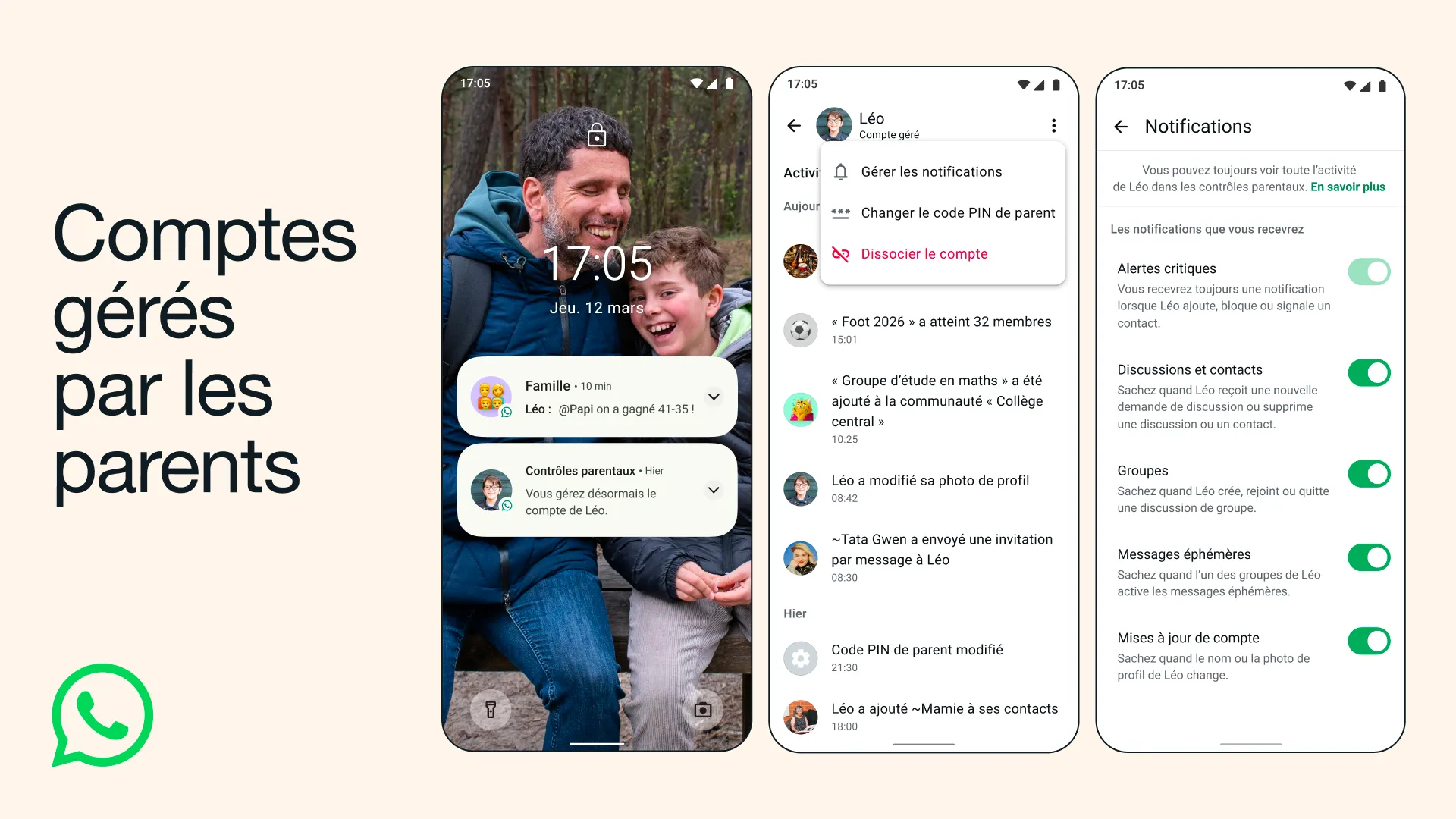 Découvrez les comptes gérés par un parent sur WhatsApp Découvrez les comptes gérés par un parent sur WhatsApp