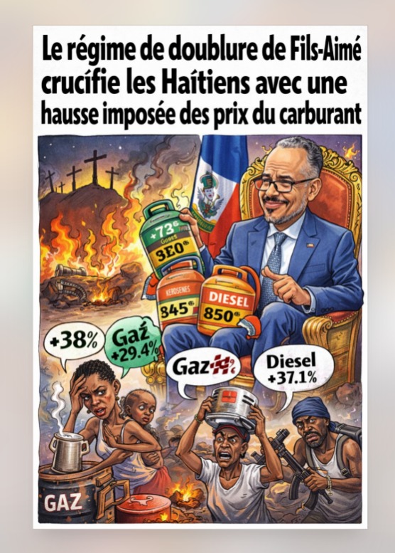 Haïti – Alix Fils-Aimé crucifie la classe moyenne avec une hausse imposée des prix du carburant Haïti – Alix Fils-Aimé crucifie la classe moyenne avec une hausse imposée des prix du carburant